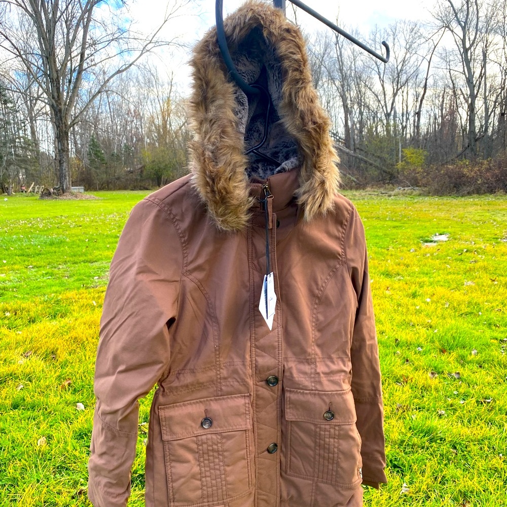 Hollister fur lined parka